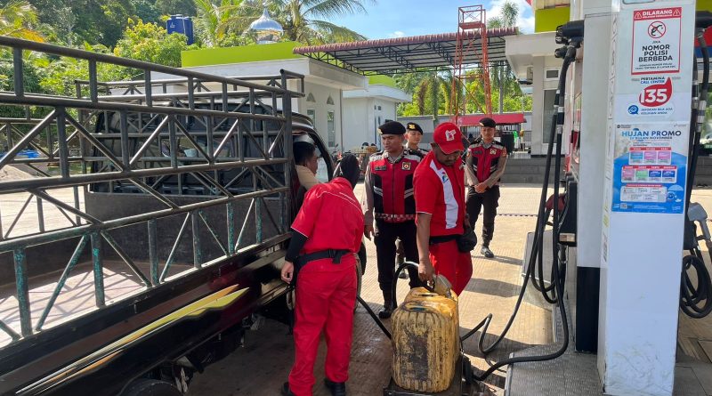Tim Patroli Perintis Presisi Sat Samapta Polres Aceh Jaya Cek SPBU, Antisipasi Guantibmas dan Jaga Ketersediaan BBM