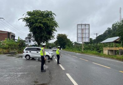 Satlantas Polres Aceh Jaya Intensifkan Strong Point Pagi di Sejumlah Titik Rawan Laka dan Kemacetan