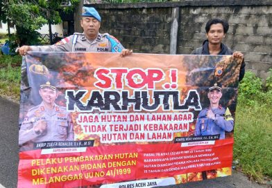 Polsek Teunom Intensifkan Patroli dan Sosialisasi Karhutla, Edukasi Pemilik Lahan Cegah Kebakaran Hutan
