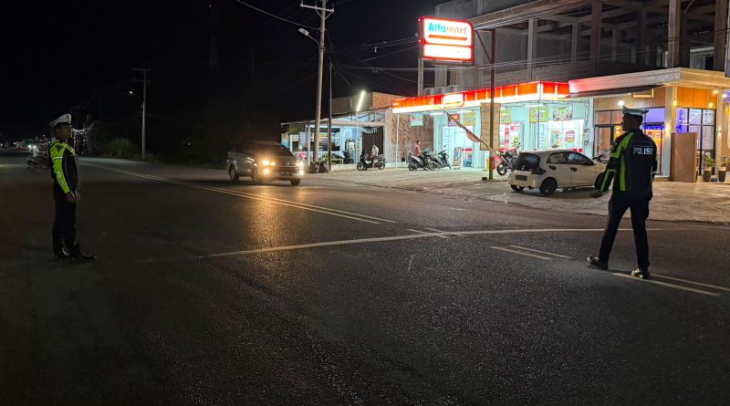 Patroli Malam Satlantas Polres Aceh Jaya Sasar Padang Datar, Antisipasi Pelanggaran dan Laka Lantas