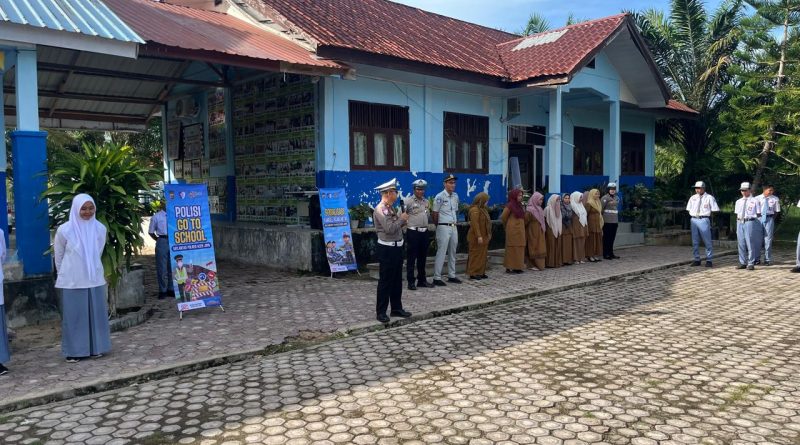 Polantas Karib Hadir di Sekolah, Satlantas Aceh Jaya Edukasi Pelajar tentang Keselamatan Berlalu Lintas